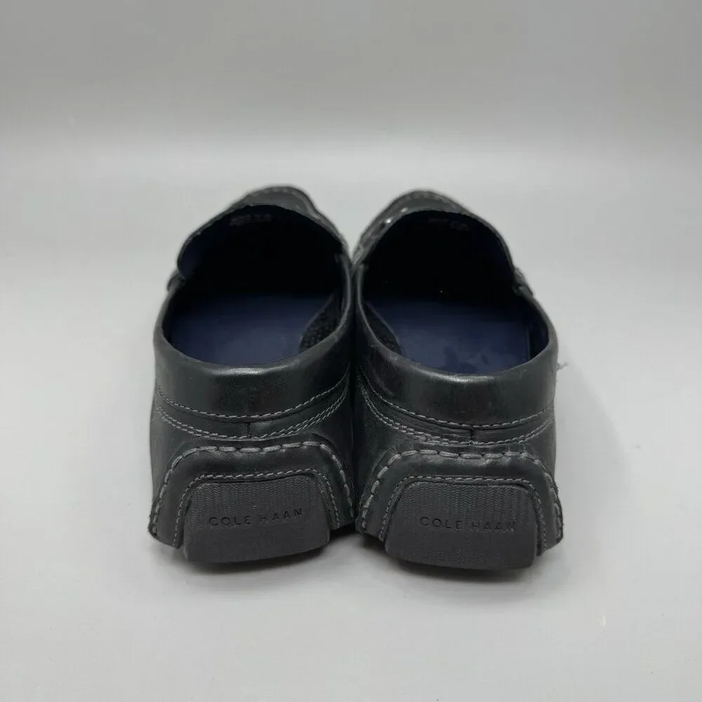 Cole Haan Men's  Black Silver Horsebit Moccasin Loafer Shoes Sz 9.5M #C24714